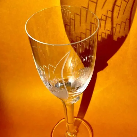 LALIQUE Smiling Angel Signed Blown Crystal Champagne Stem Flute Reims Cathedral - Picture 9 of 11